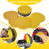 Perforated flocking disc yellow sandpaper